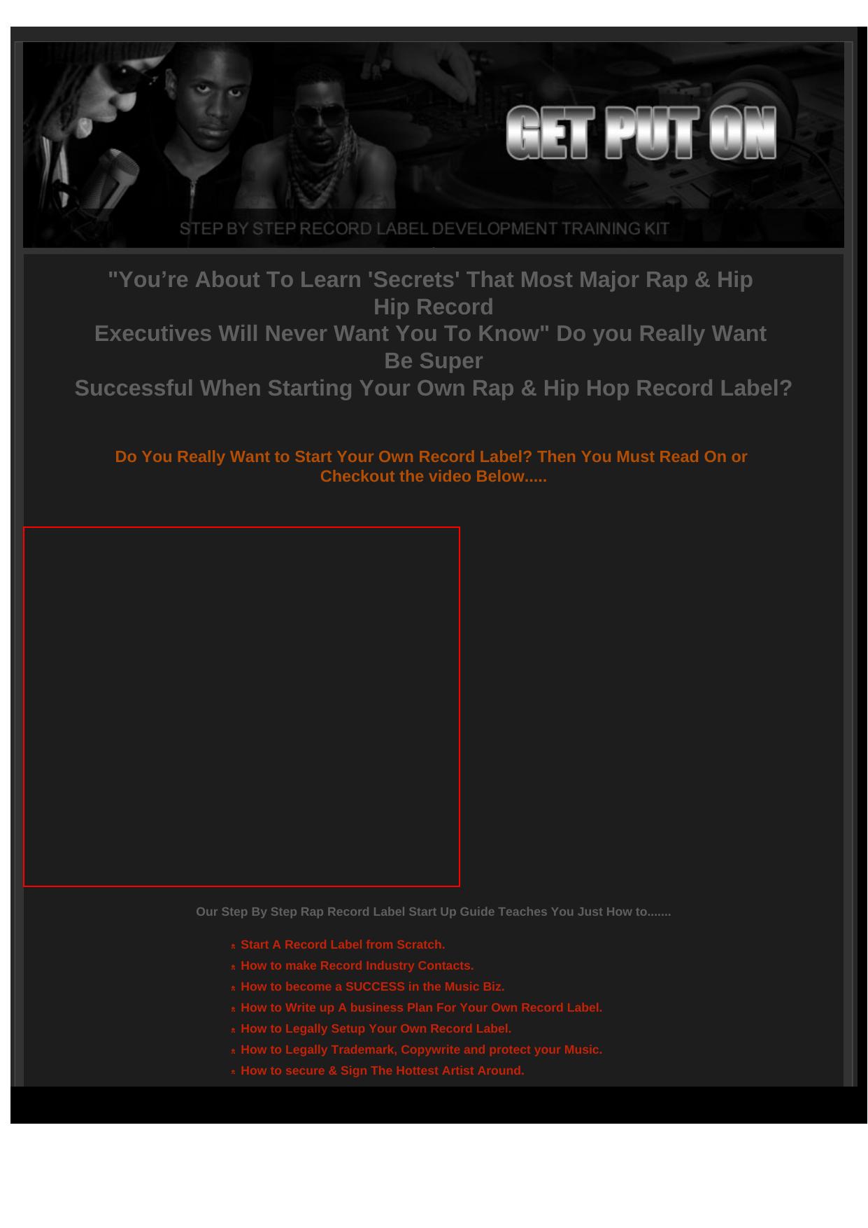 High Conversion Hip Hop Rap Record Label. by Best of Kuszter's Collection