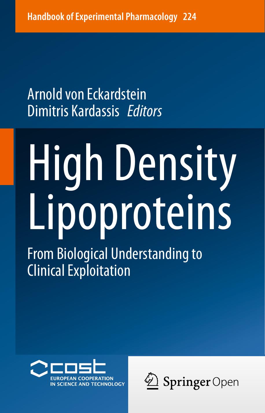 High Density Lipoproteins by Arnold von Eckardstein & Dimitris Kardassis