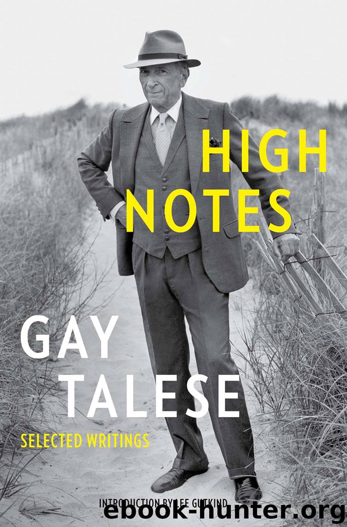 High Notes by Gay Talese