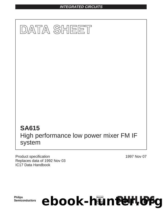 High performance low power mixer FM IF system by Philips Semiconductors