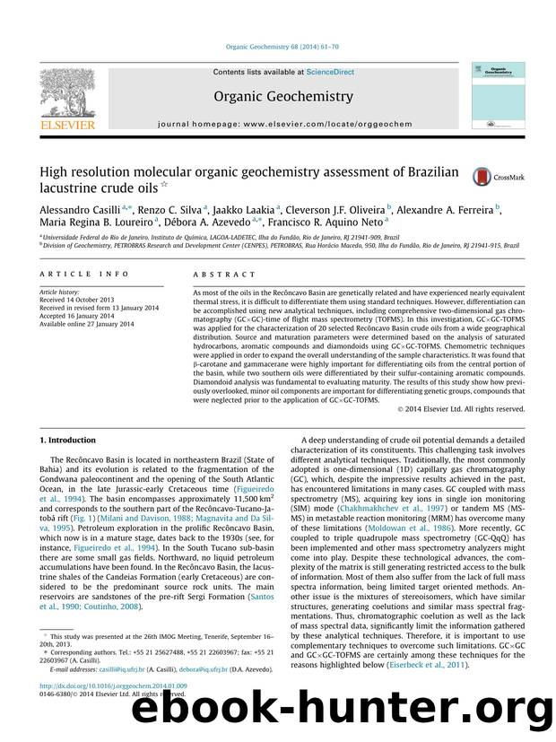 High resolution molecular organic geochemistry assessment of Brazilian lacustrine crude oils by unknow