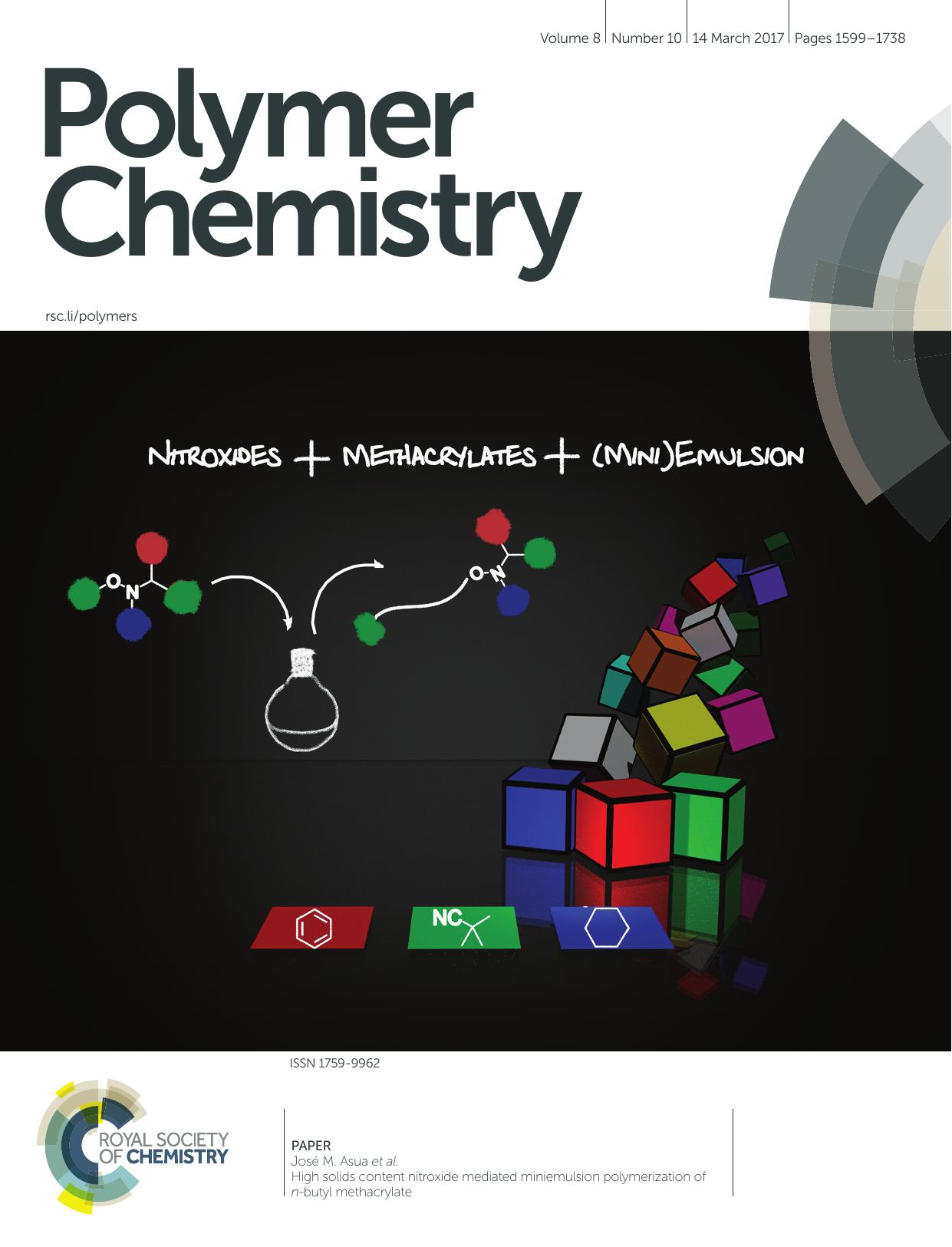 High solids content nitroxide mediated miniemulsion polymerization of n-butyl methacrylate by Nicholas Ballard Miren Aguirre Alexandre Simula Jose R. Leiza Steven van Es José M. Asua