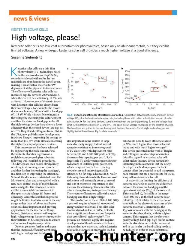 High voltage, please! by Susanne Siebentritt