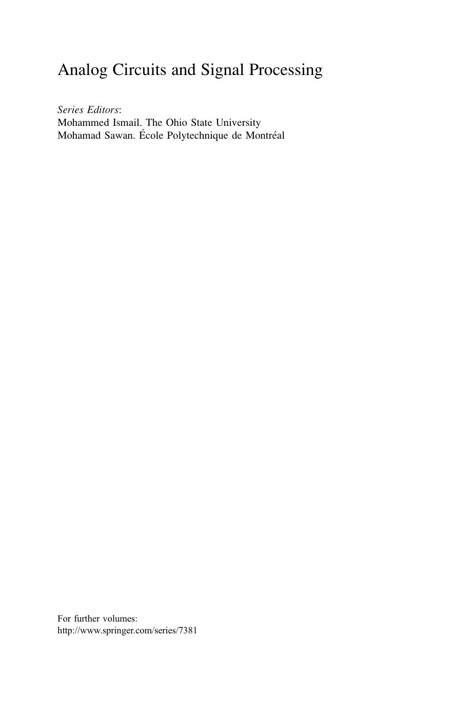 High-/Mixed-Voltage Analog and RF Circuit Techniques for Nanoscale CMOS by Pui-In Mak Rui Paulo Martins (auth.)