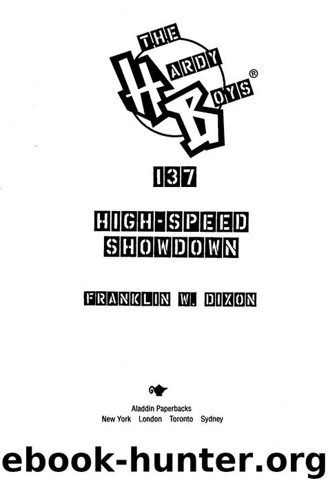High-Speed Showdown by Franklin W. Dixon