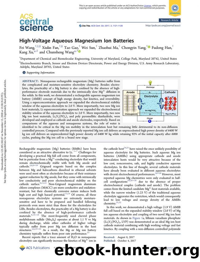 High-Voltage Aqueous Magnesium Ion Batteries by unknow
