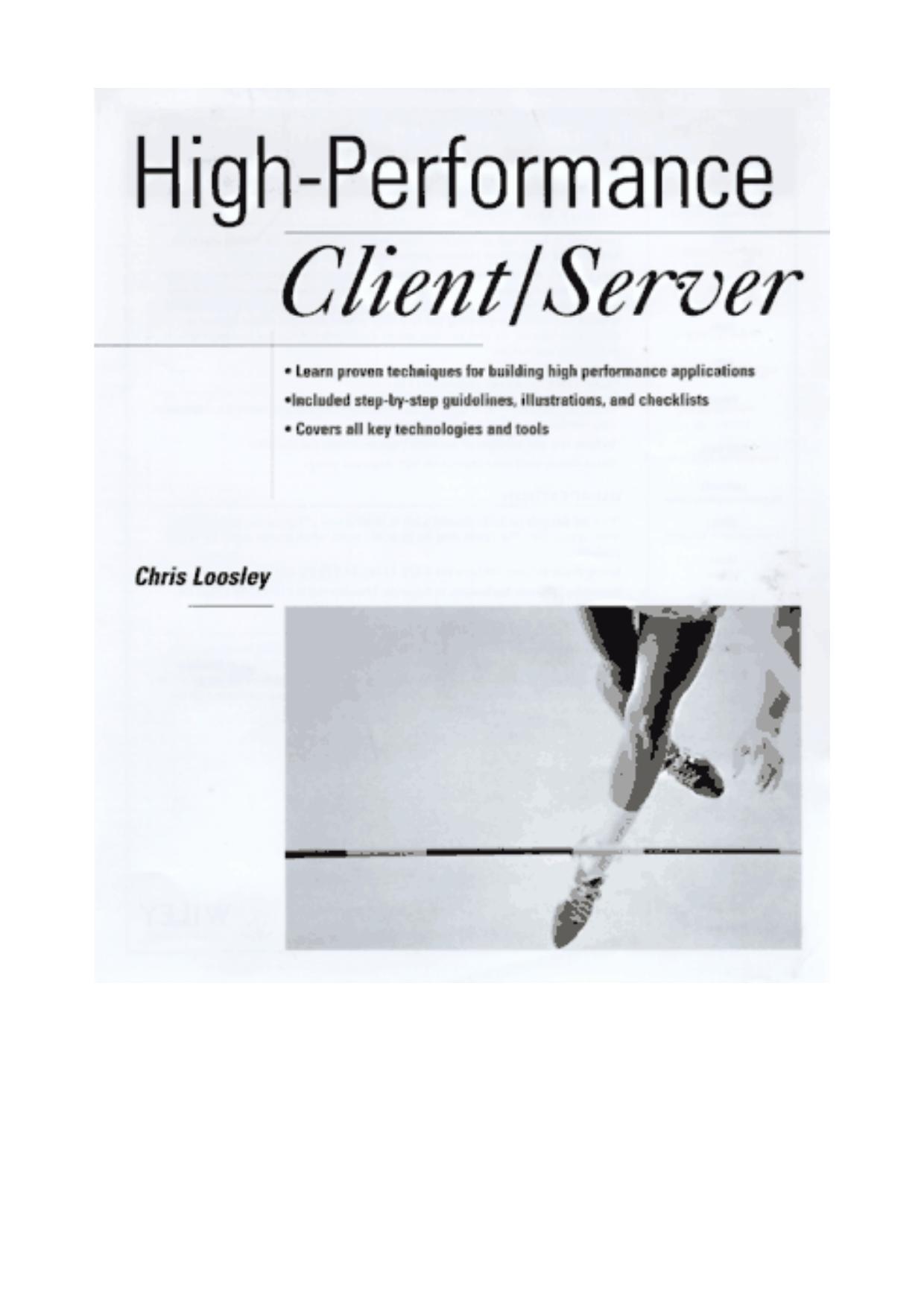 High-performance client/server by Chris Loosley Frank Douglas Alex Mimo