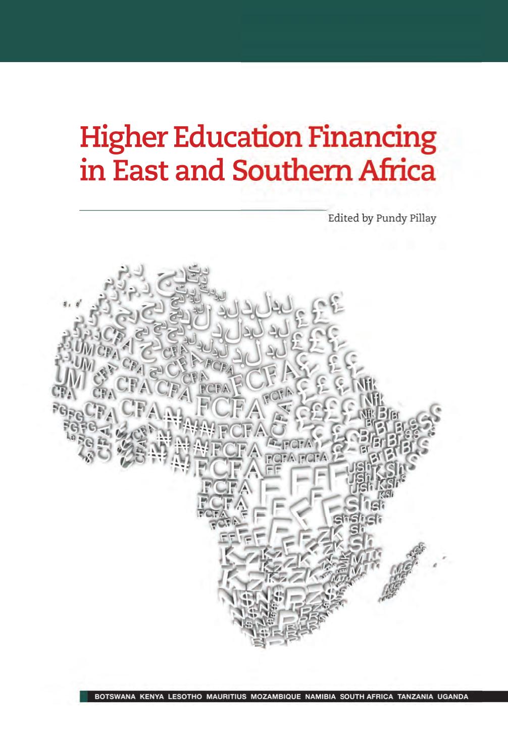 Higher Education Financing in East and Southern Africa by Pundy Pillay