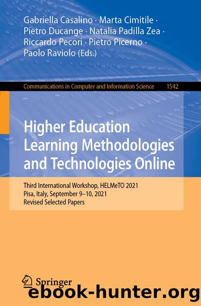 Higher Education Learning Methodologies and Technologies Online by Unknown