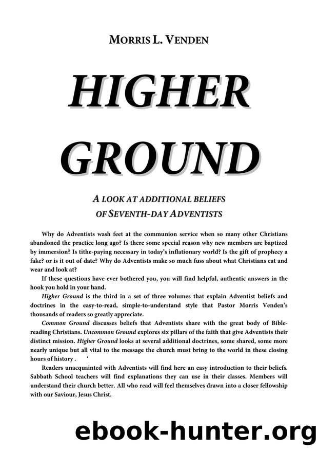 Higher Ground (Foundations for Faith 3) - pdf by Morris L. Venden