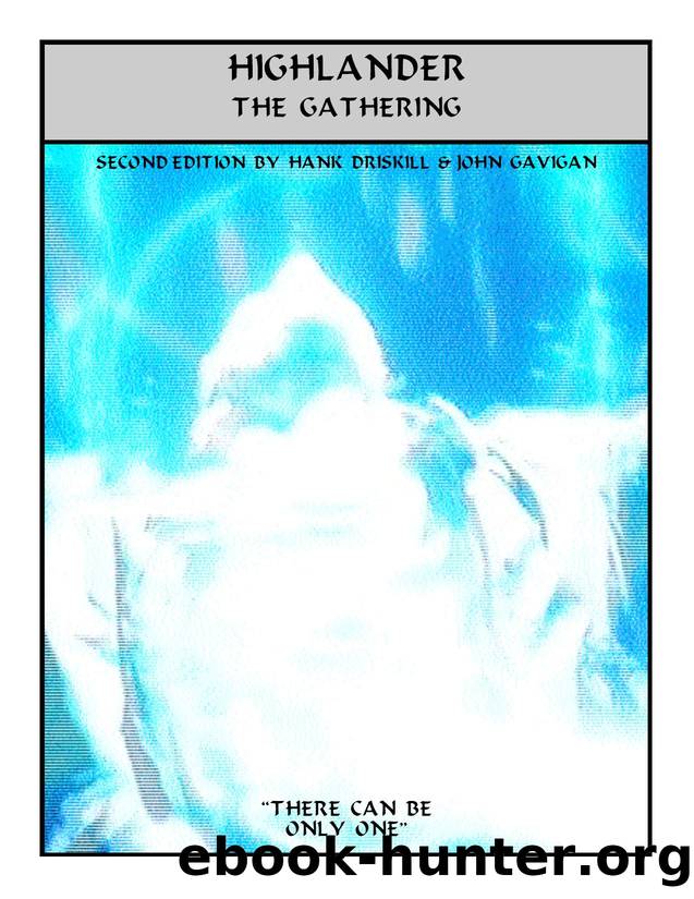 Highlander the Gathering 2nd ed by Player's Guide to the Immortals