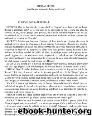 Hippias Minor by Platon