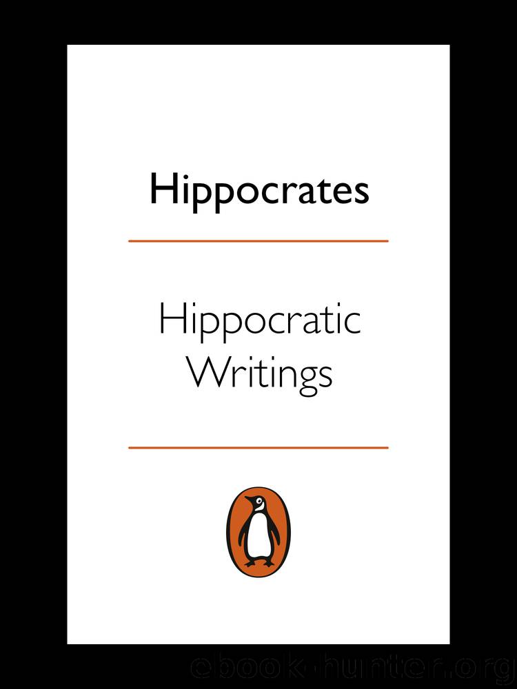 Hippocratic Writings by Hippocrates