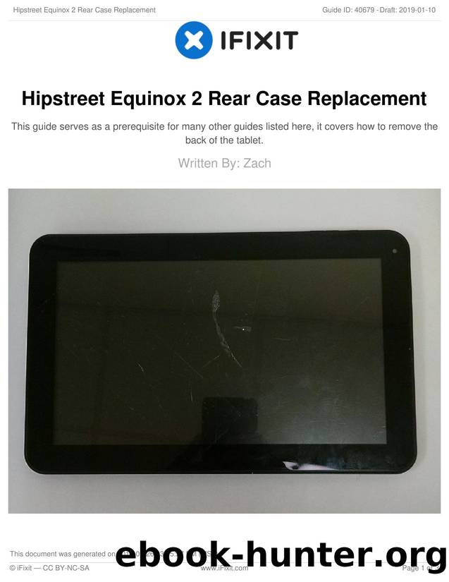 Hipstreet Equinox 2 Rear Case Replacement by Unknown
