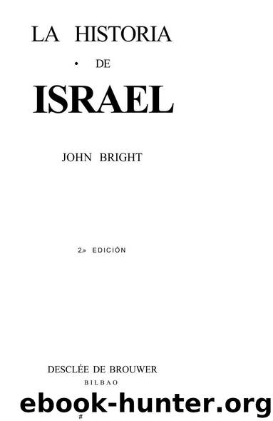 Historia de Israel by Bright