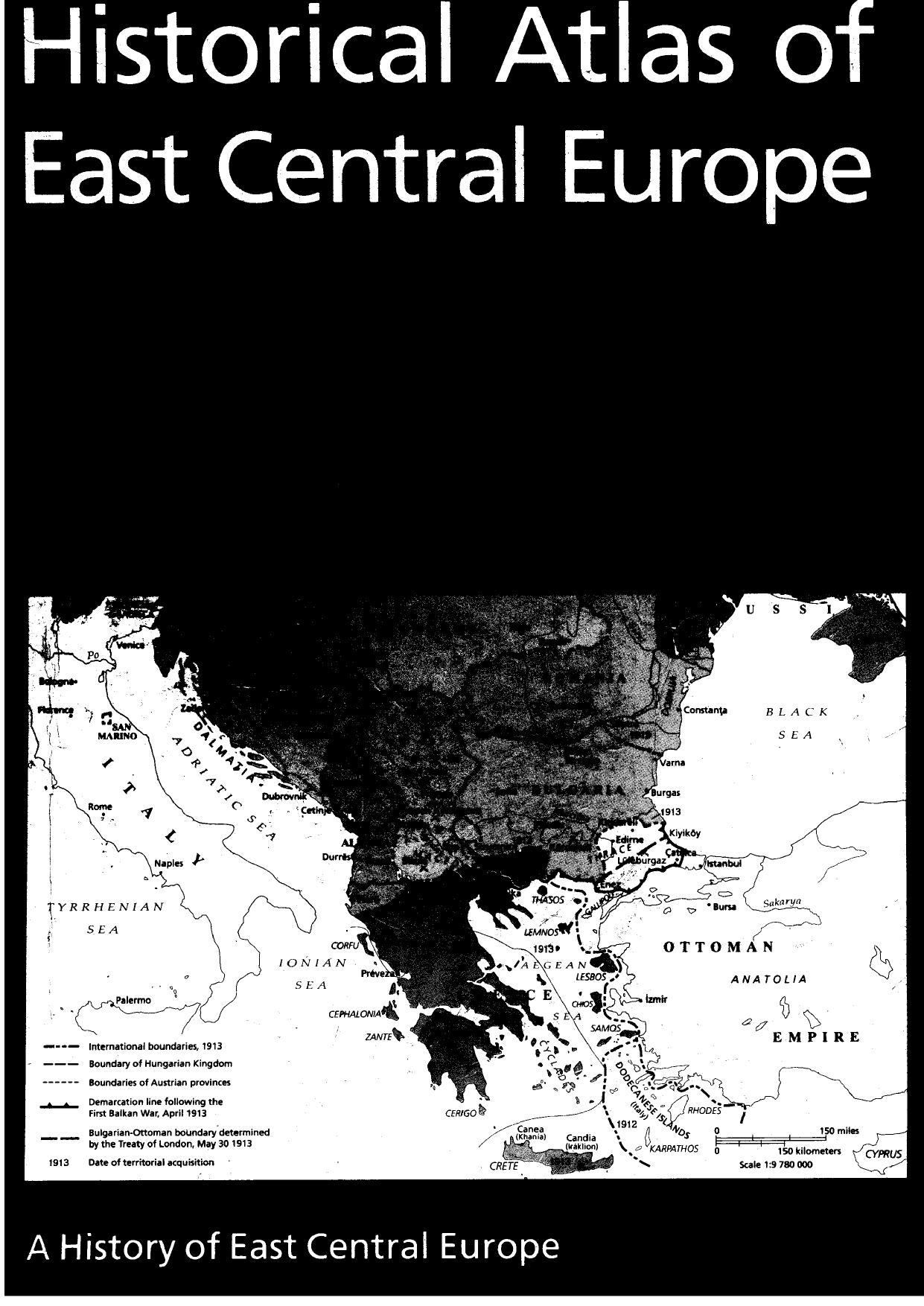 Historical Atlas of East Central Europe by Magosci Paul R