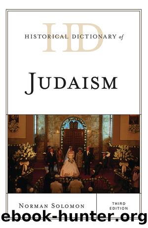 Historical Dictionary of Judaism by Solomon Norman;