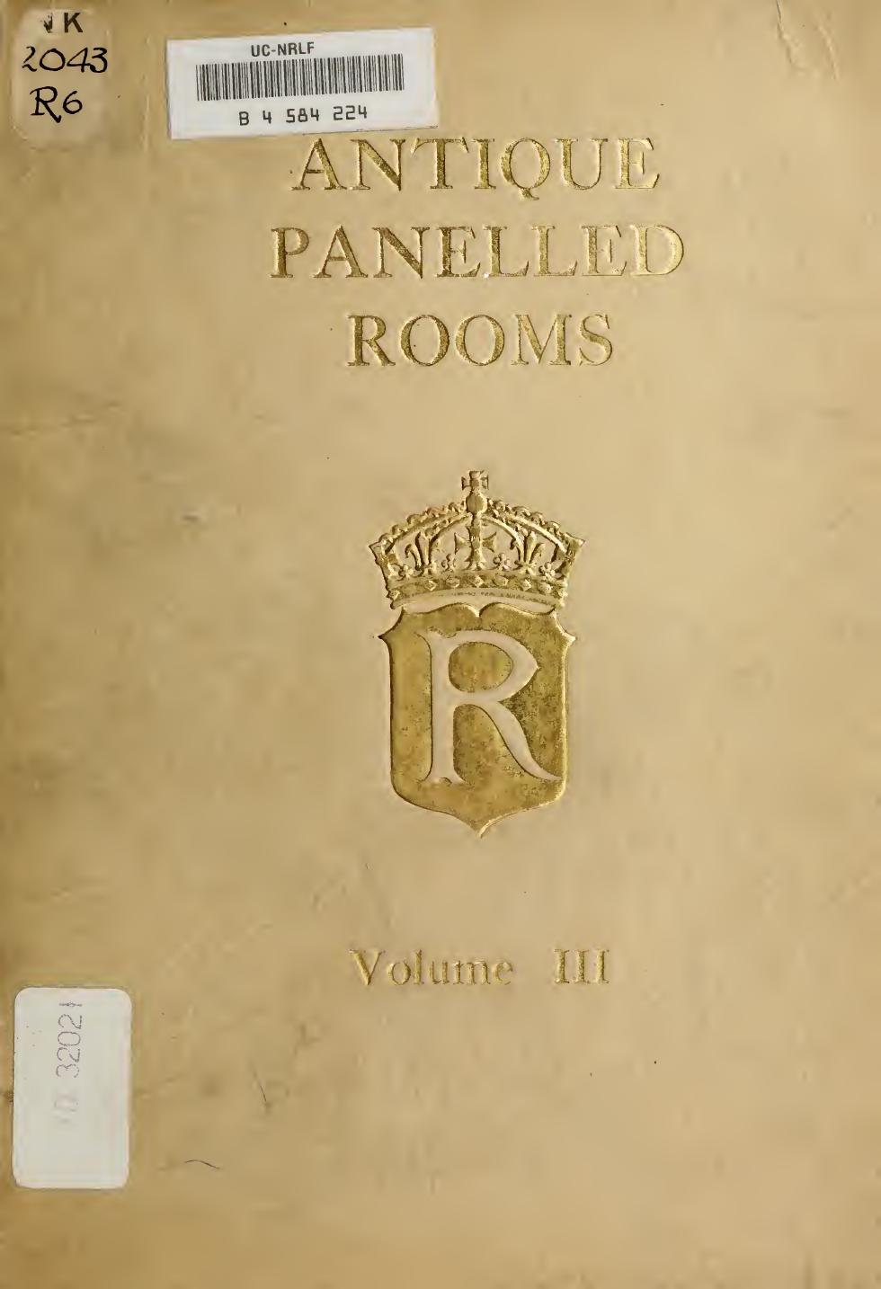 Historical rooms from the manor houses of England by Roberson Charles L