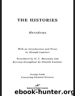 Histories (Barnes & Noble Classics Series) by Herodotus