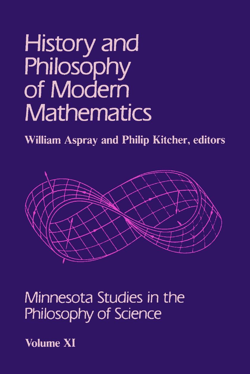 History and Philosophy of Modern Mathematics by Unknown