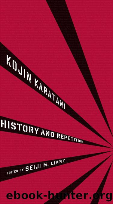 History and Repetition by Kojin Karatani