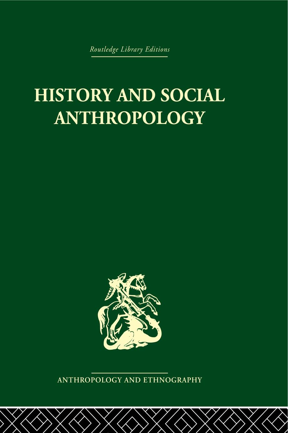 History and Social Anthropology by I. M. Lewis