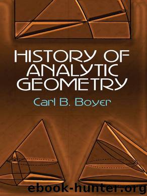 History of Analytic Geometry by Carl B. Boyer