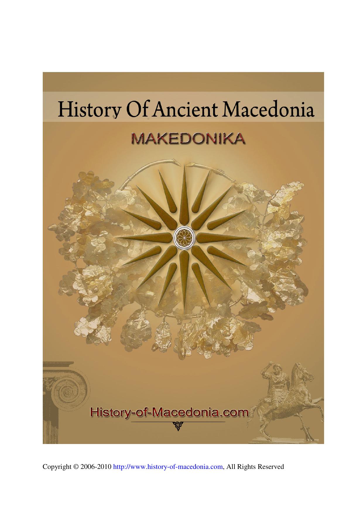 History of Ancient Macedonia - Makedonika by coll