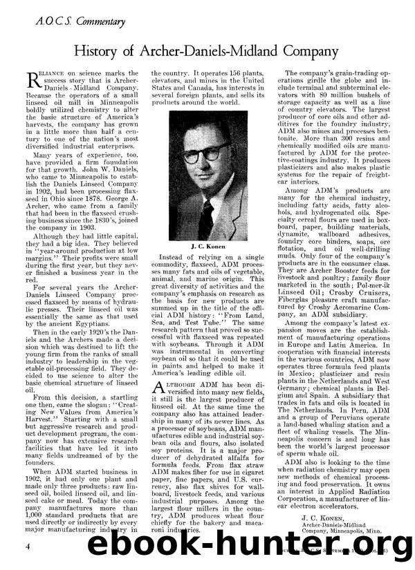 History of Archer-Daniels-Midland company by Unknown