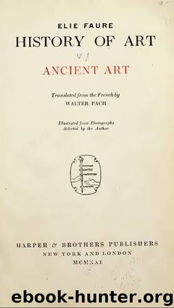 History of Art - vol. I by Elie Faure