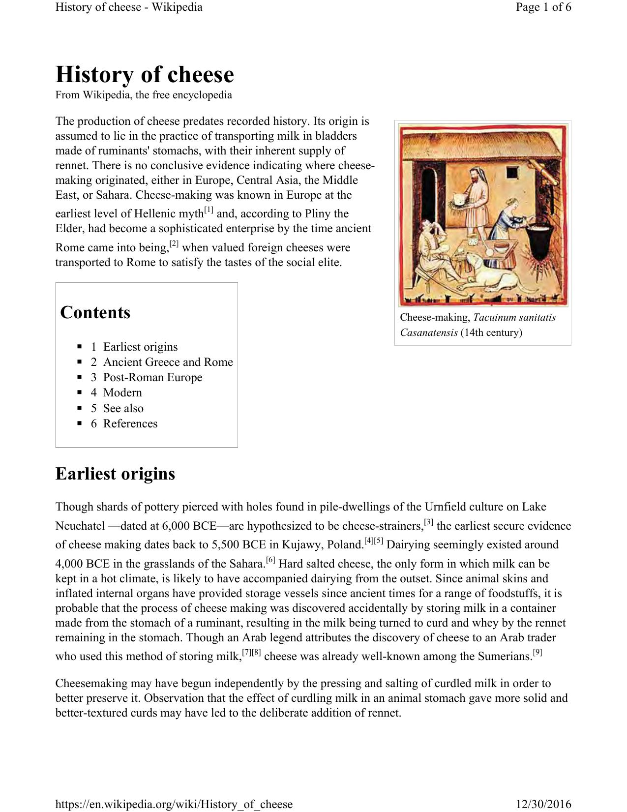 History of Cheese-2016 by Unknown