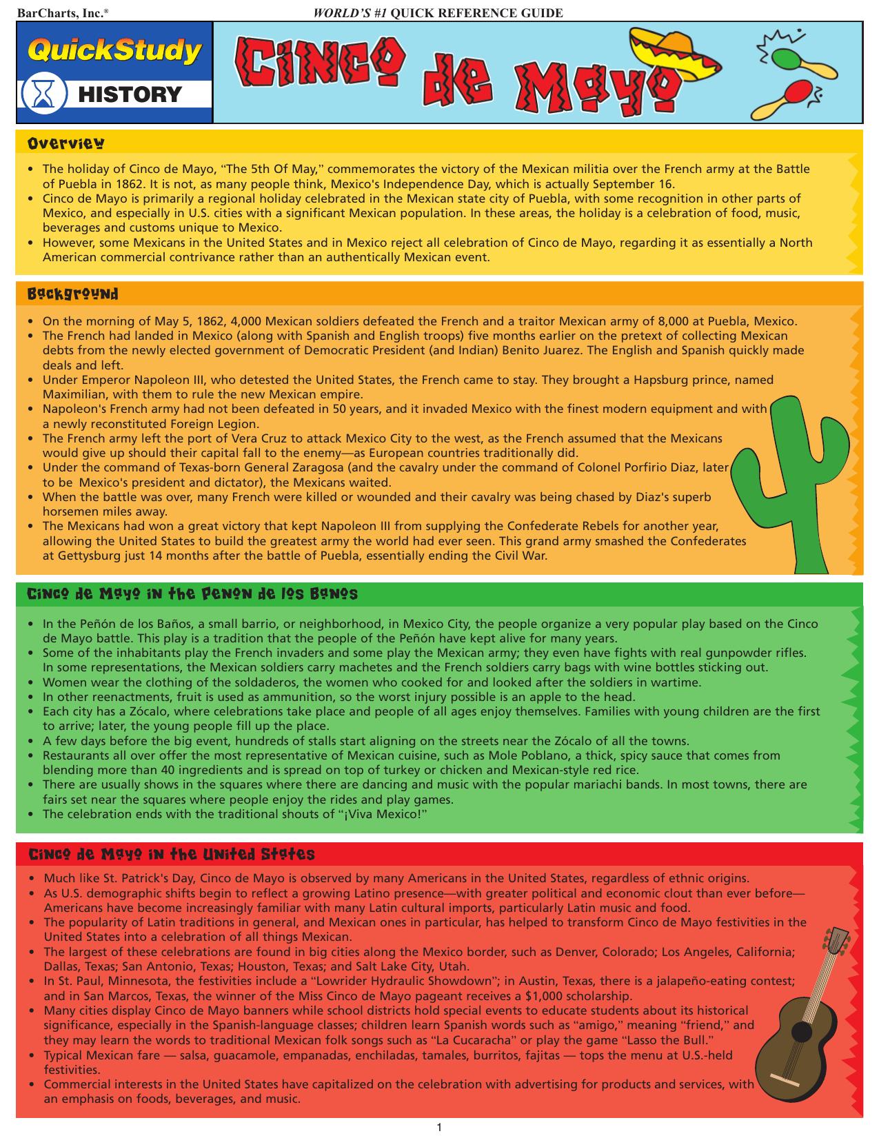 History of Cinco de Mayo by Unknown