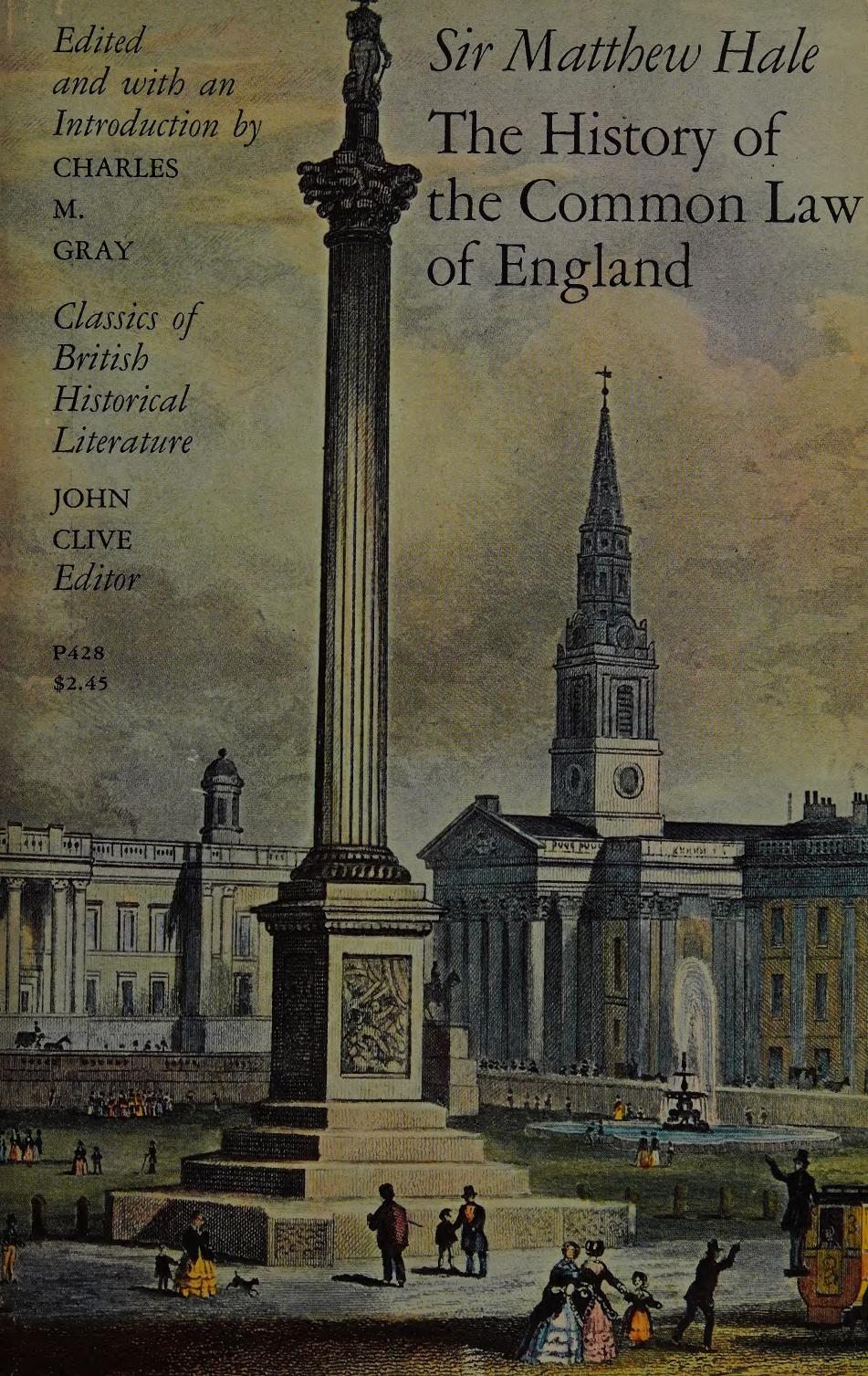 History of Common Law of England by Matthew Hale