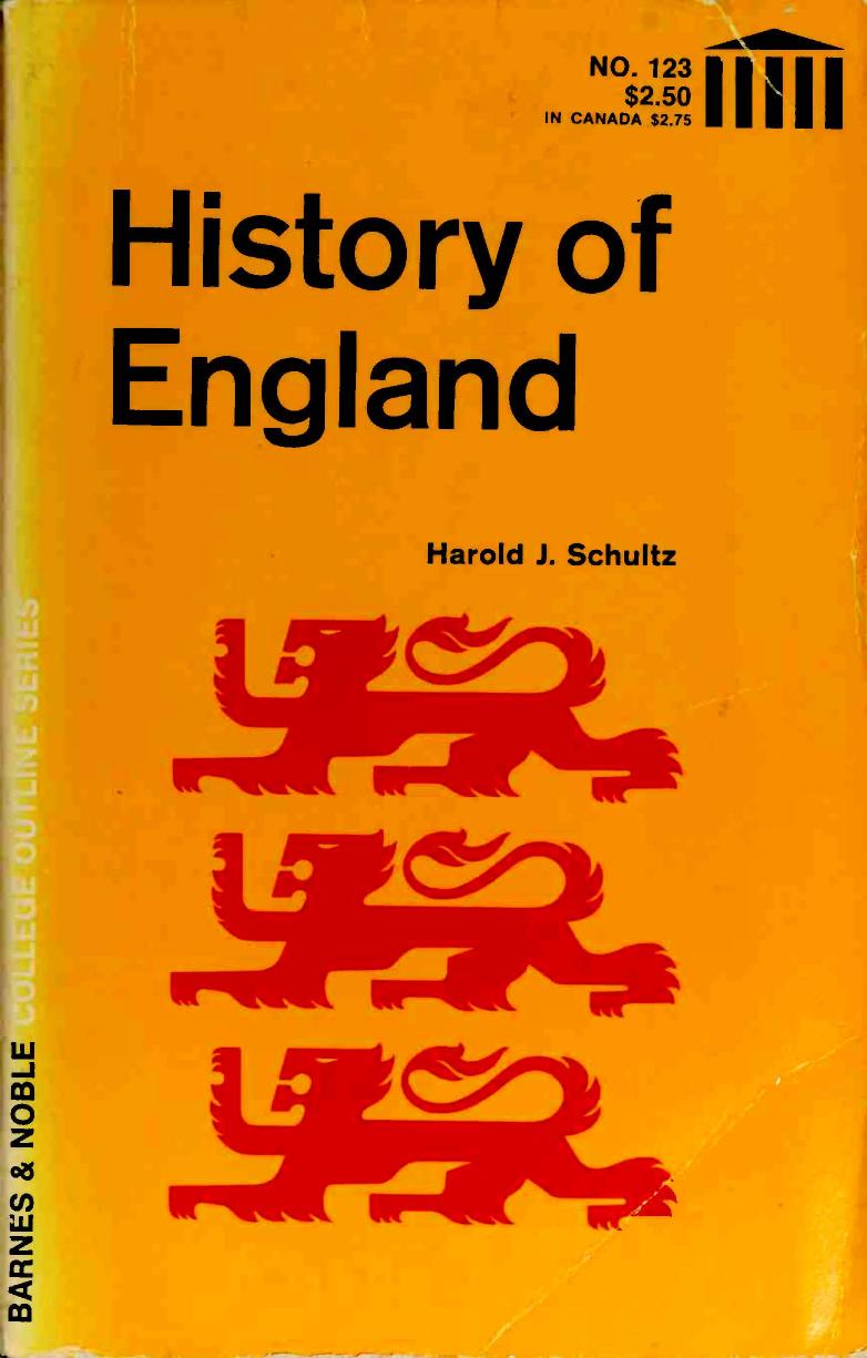 History of England by Schultz Harold J