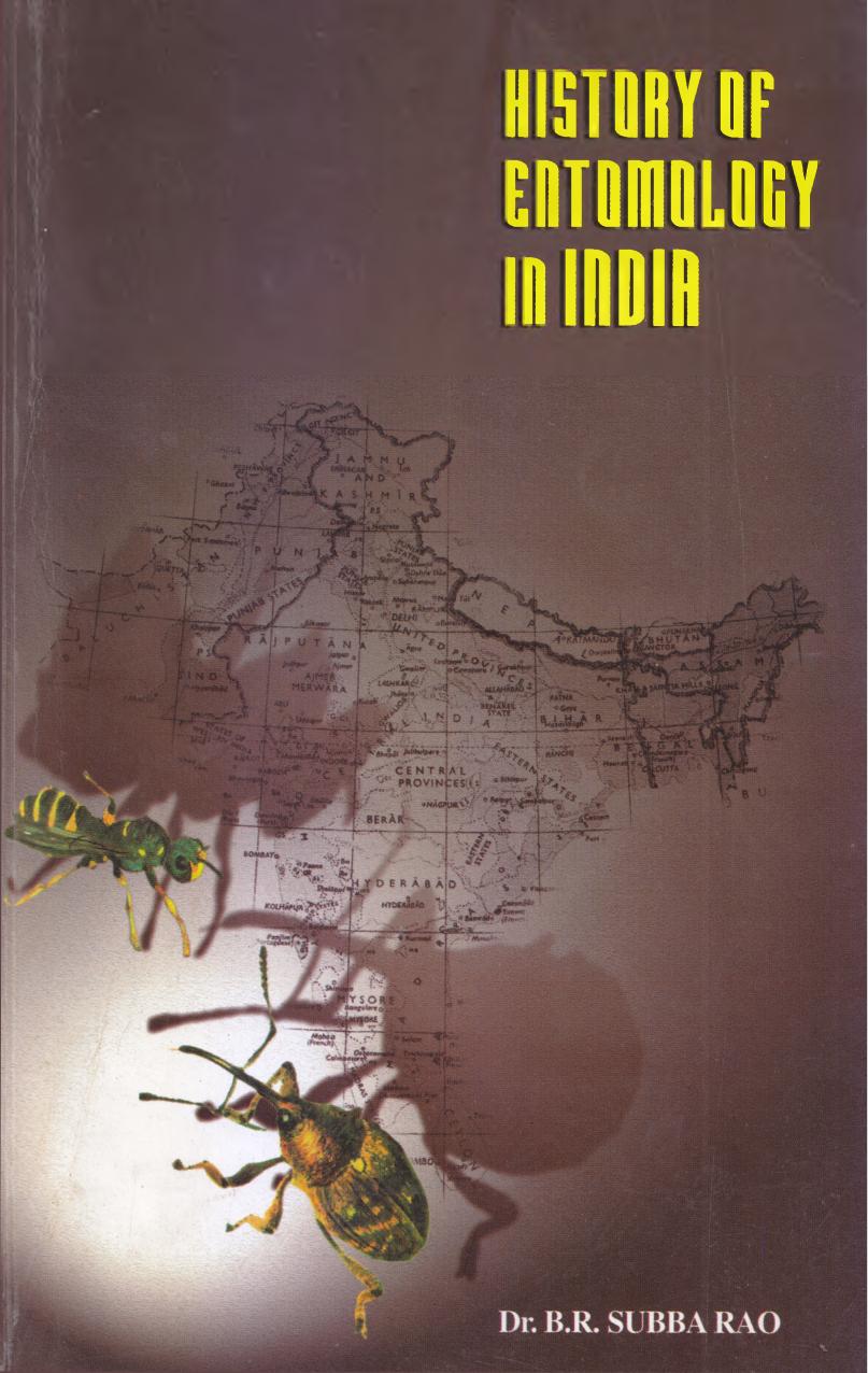 History of Entomology in India by B. R. Subba Rao
