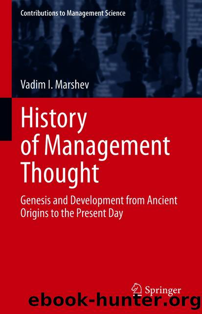 History of Management Thought by Vadim I. Marshev