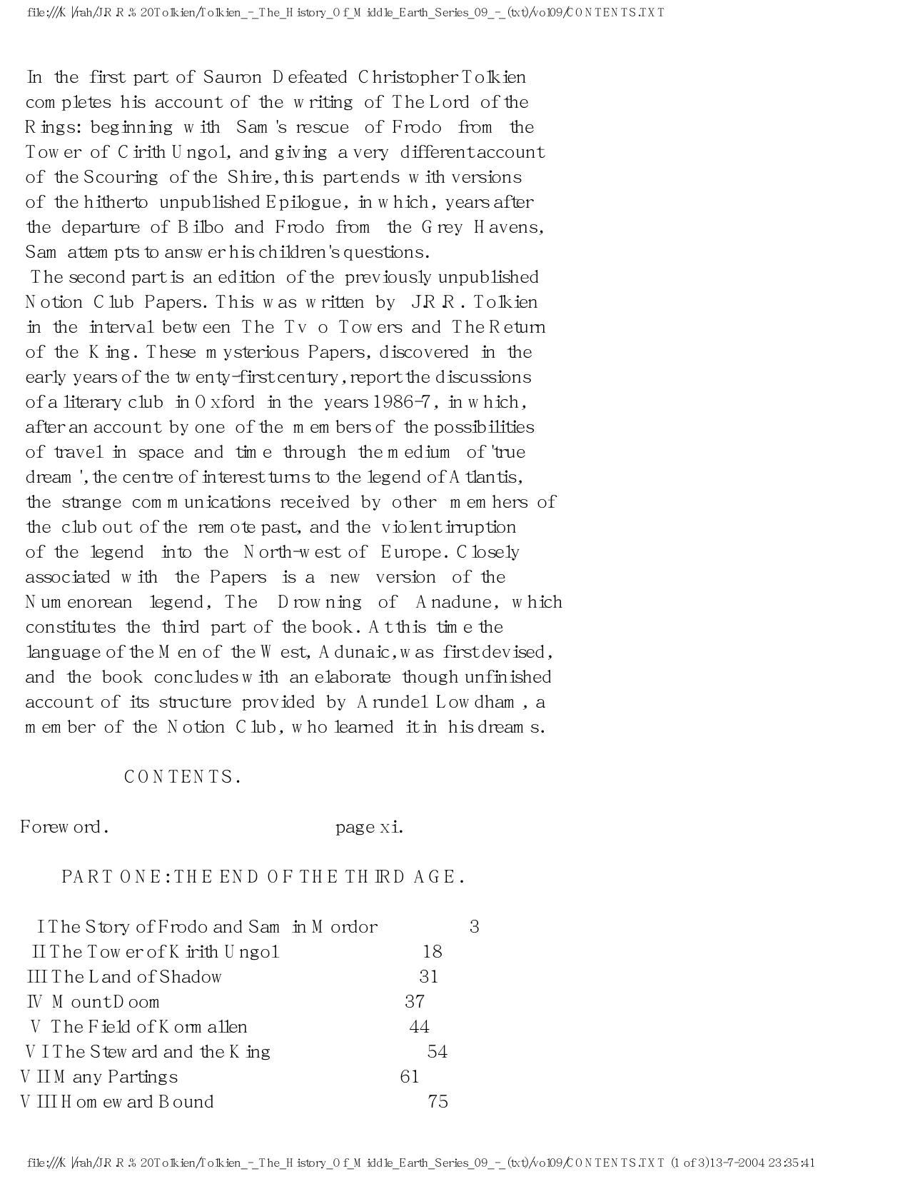 History of Middle-earth 09 by 1992 Sauron Defeated