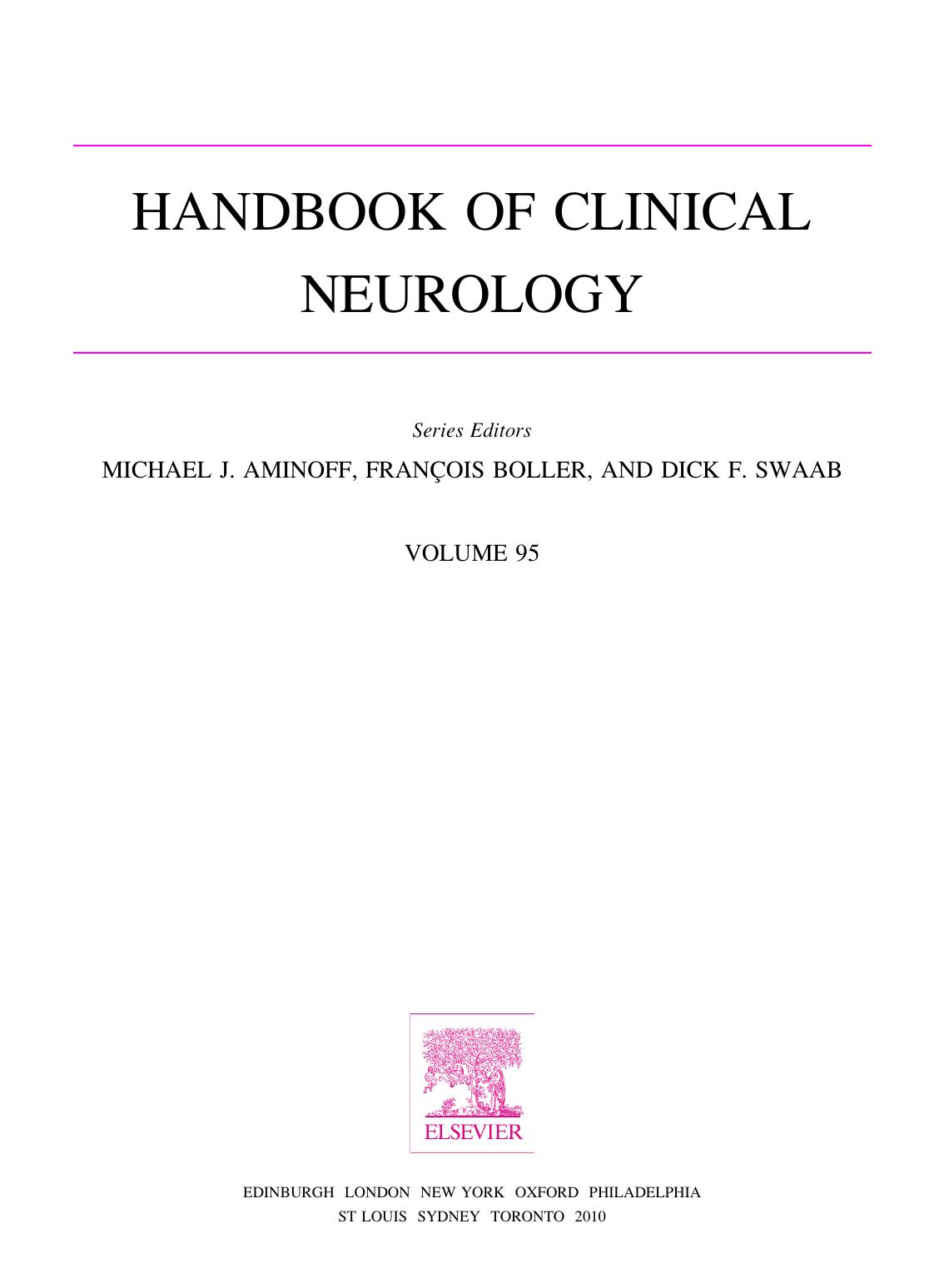 History of Neurology: Handbook of Clinical Neurology (Series Editors: Aminoff, Boller and Swaab) by Stanley Finger MD