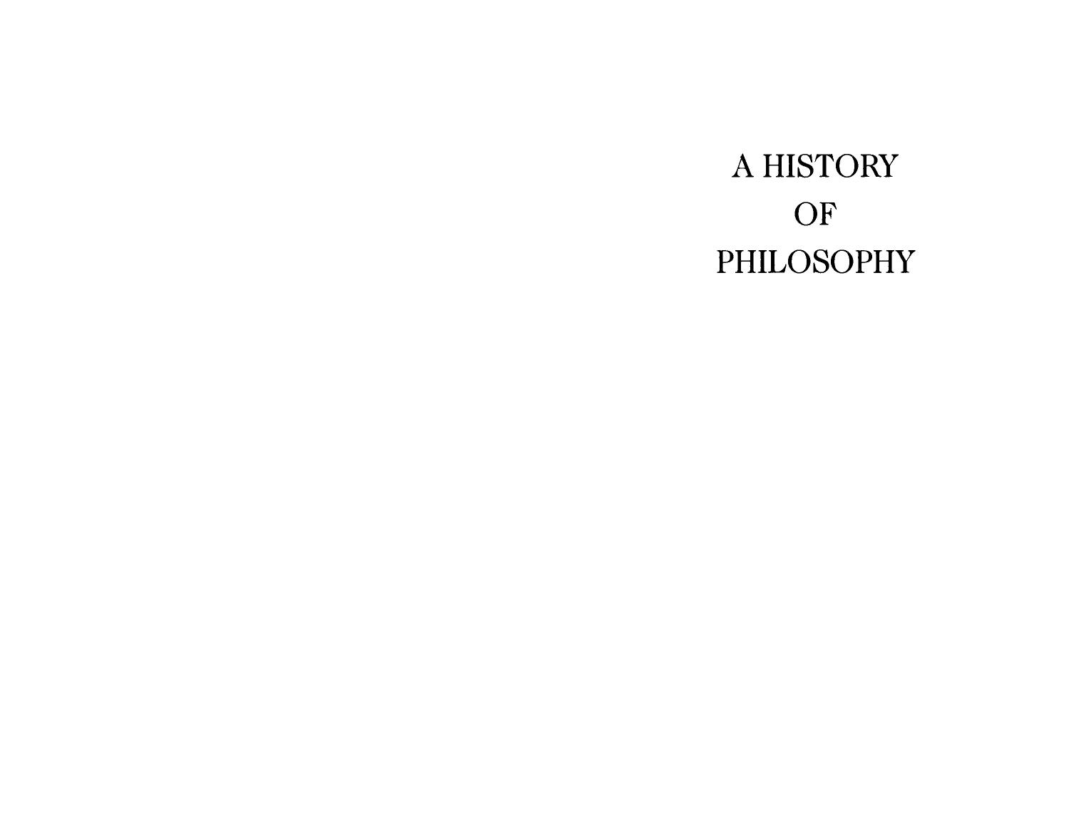 History of Philosophy by Frederick Copleston