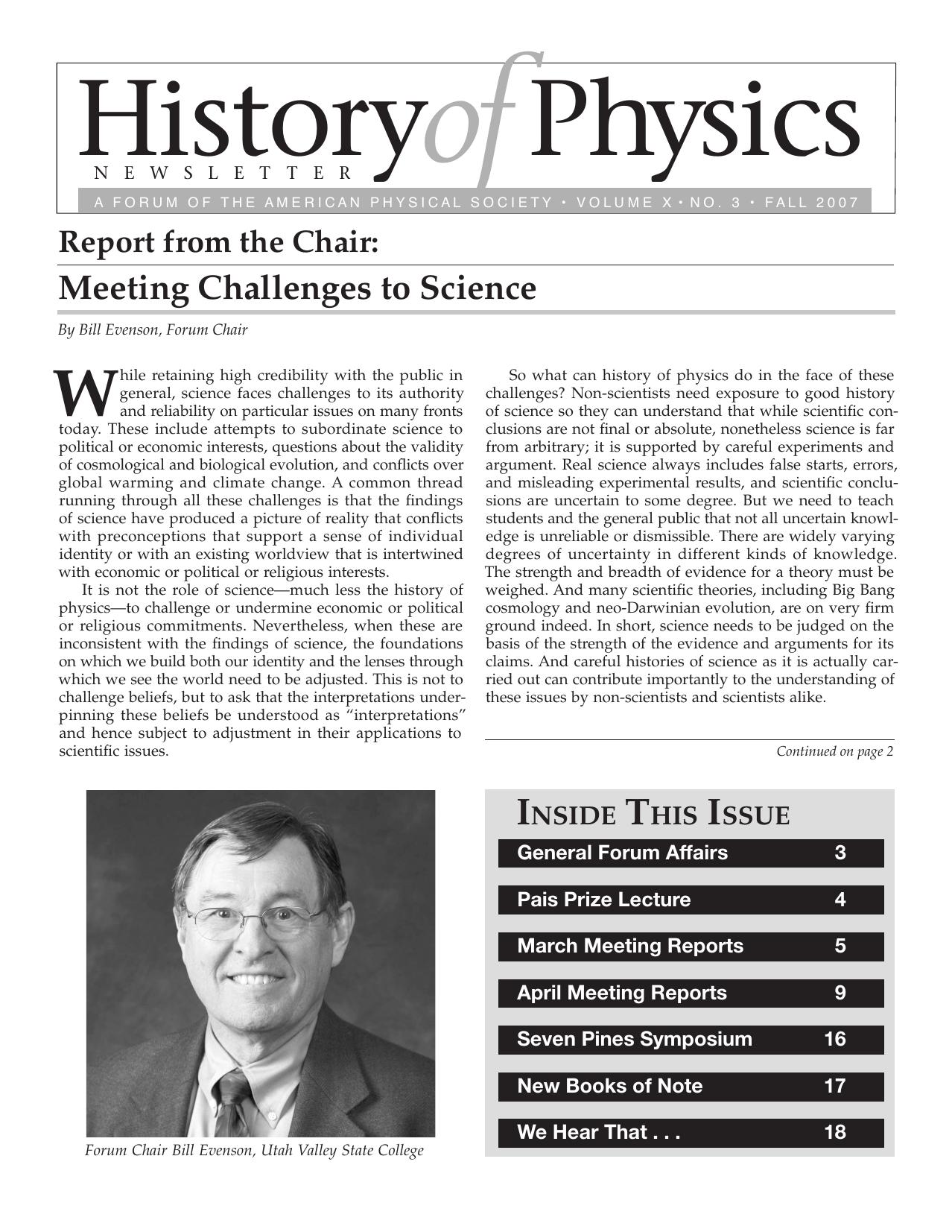 History of Physics Newsletter (Vol 10-3 Fall 2007)(2007)(20) by Unknown