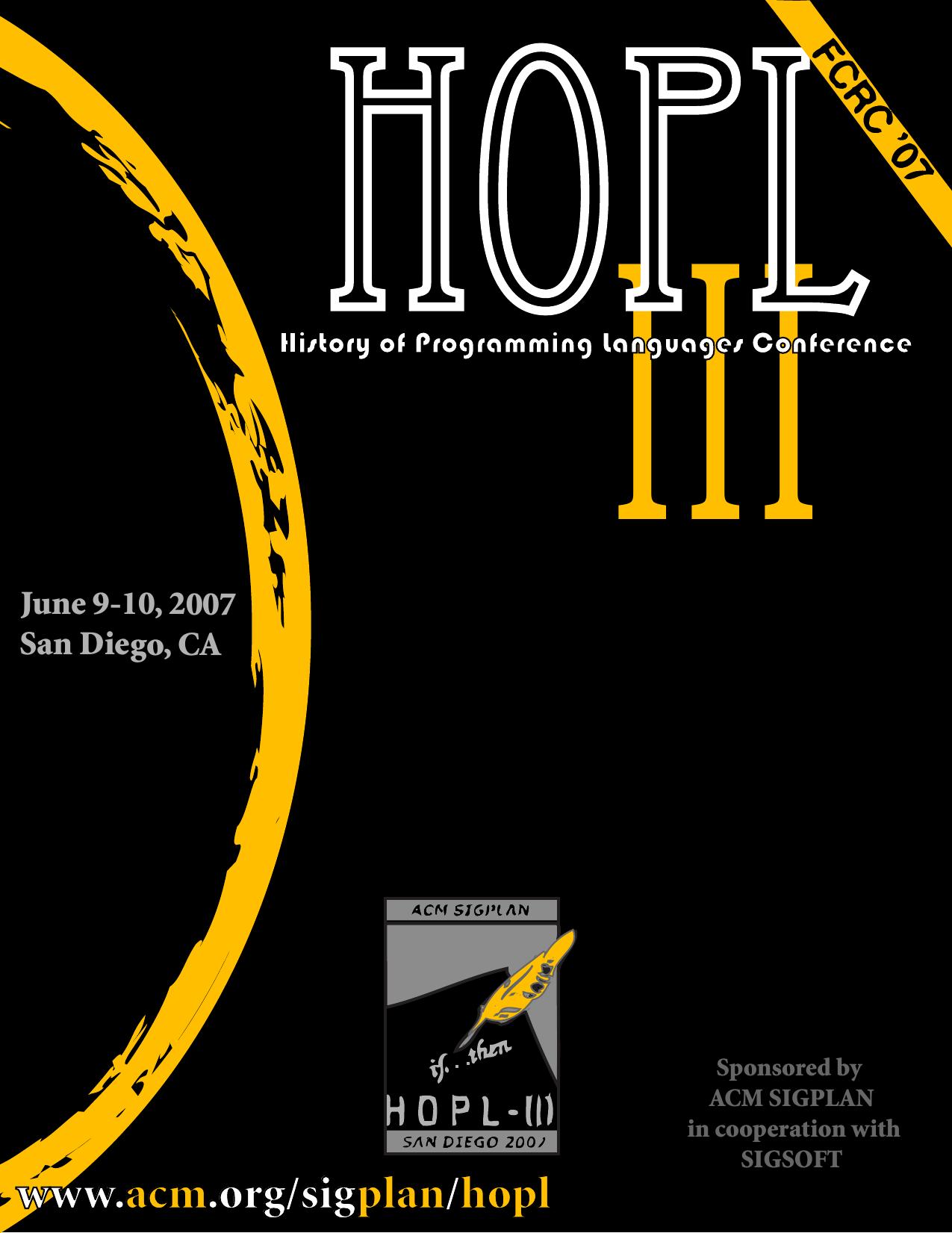 History of Programming Languages, Volume III by Barbara Ryder