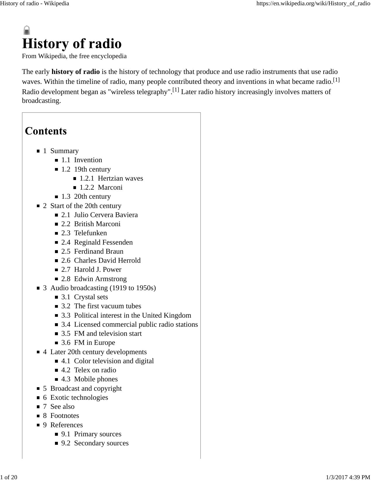 History of Radio-2017 by Unknown