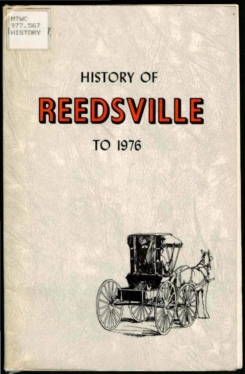History of Reedsville to 1976 by Dorothy Zarnoth