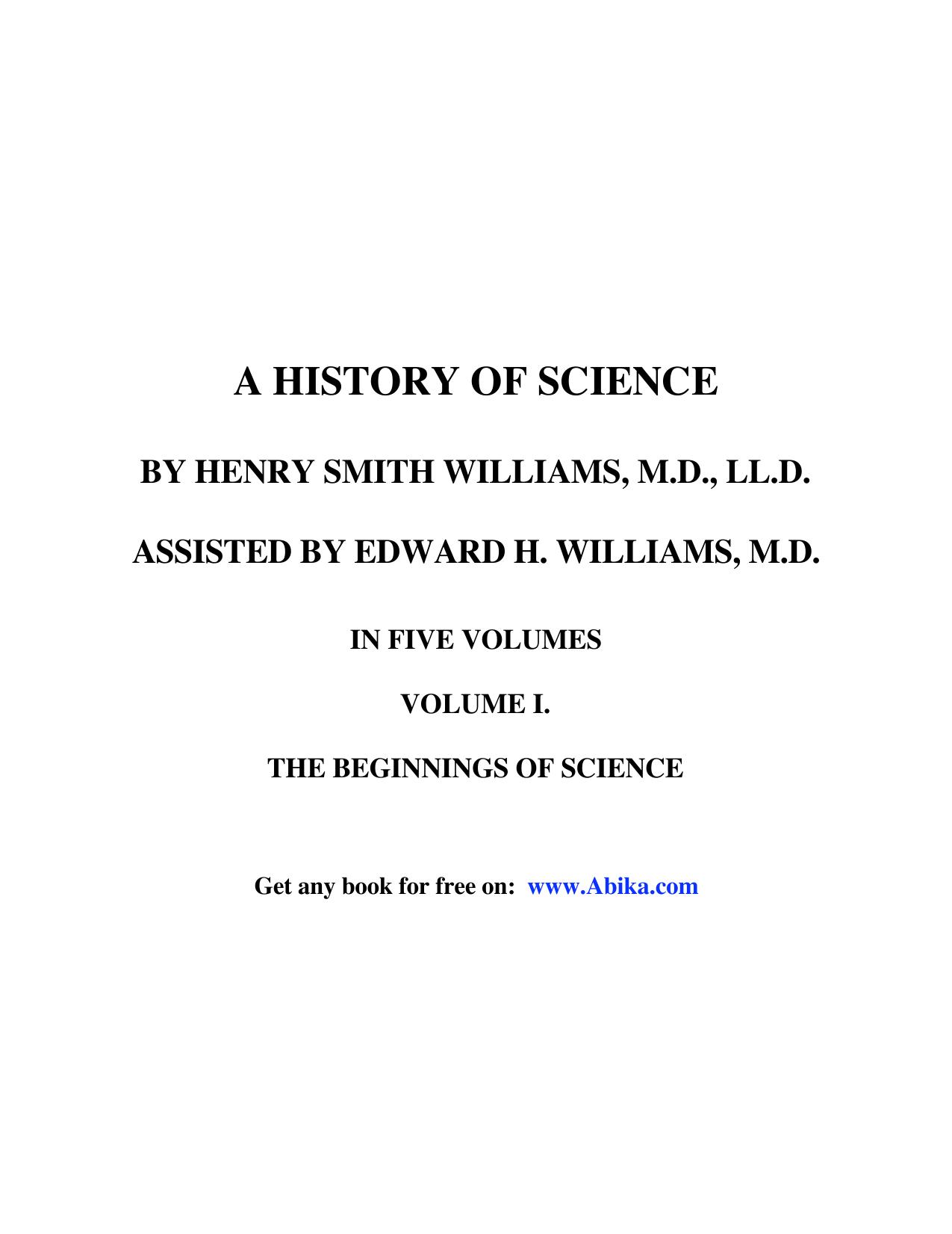 History of Science by Stefan Gruenwald