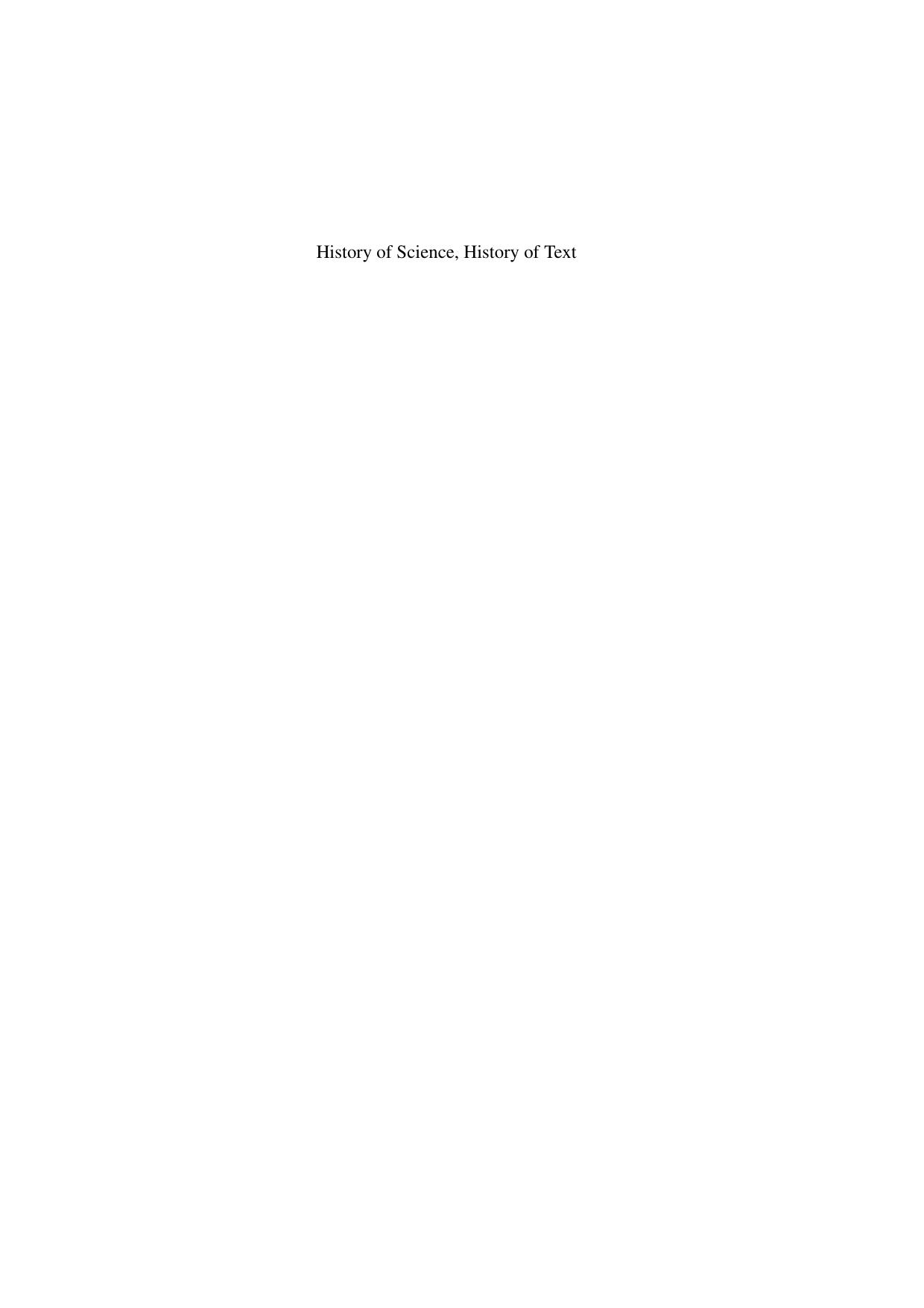 History of Science, History of Text by Vera Dorofeeva-Lichtmann (auth.) Karine Chemla (eds.)
