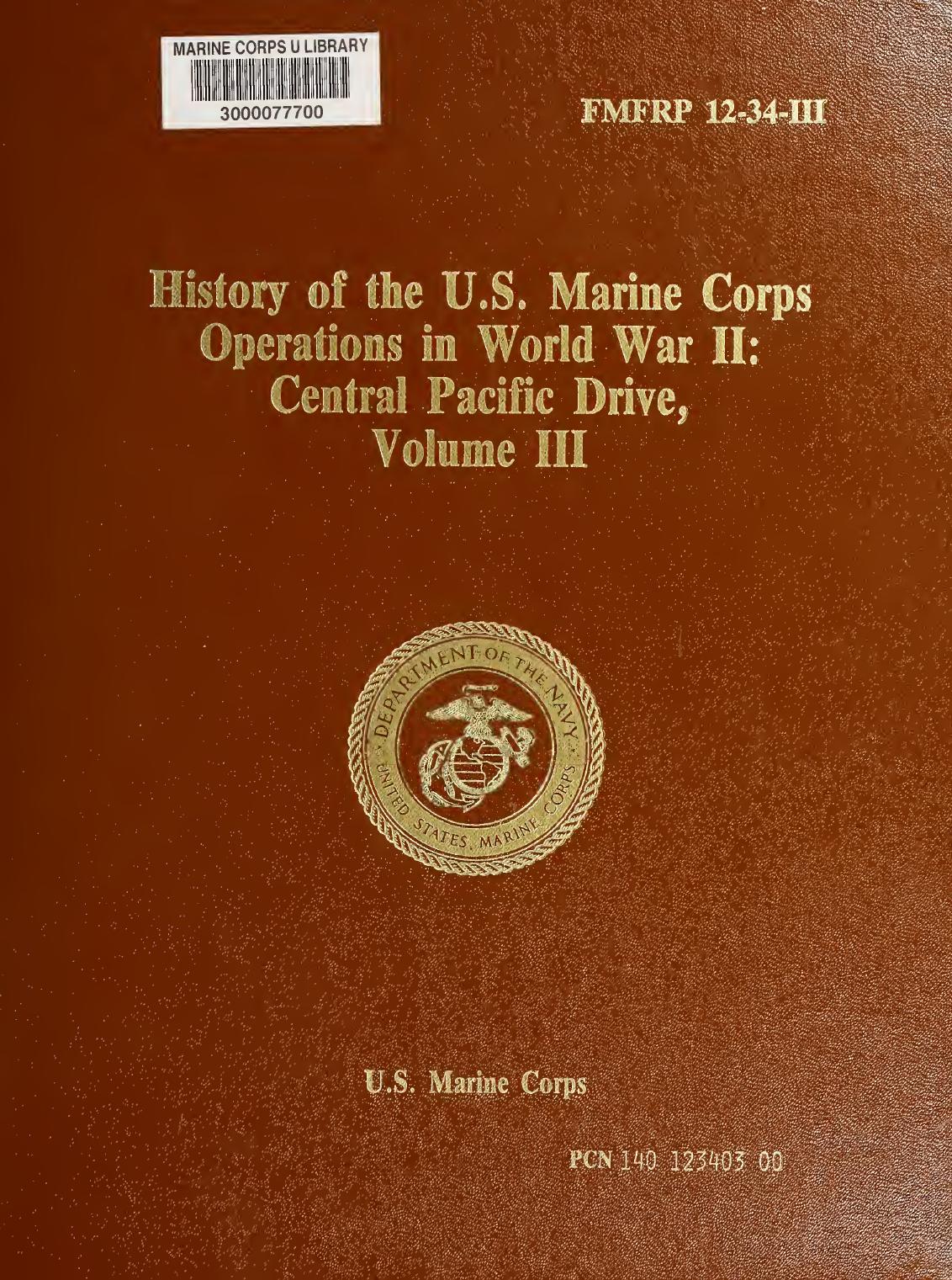 History of U.S. Marine Corps operations in World War II vol.03 by Unknown