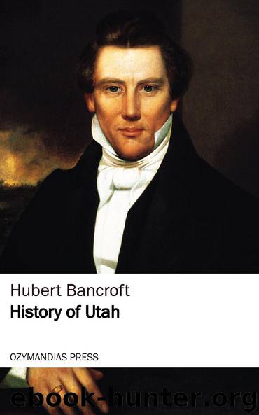 History of Utah by Hubert Bancroft