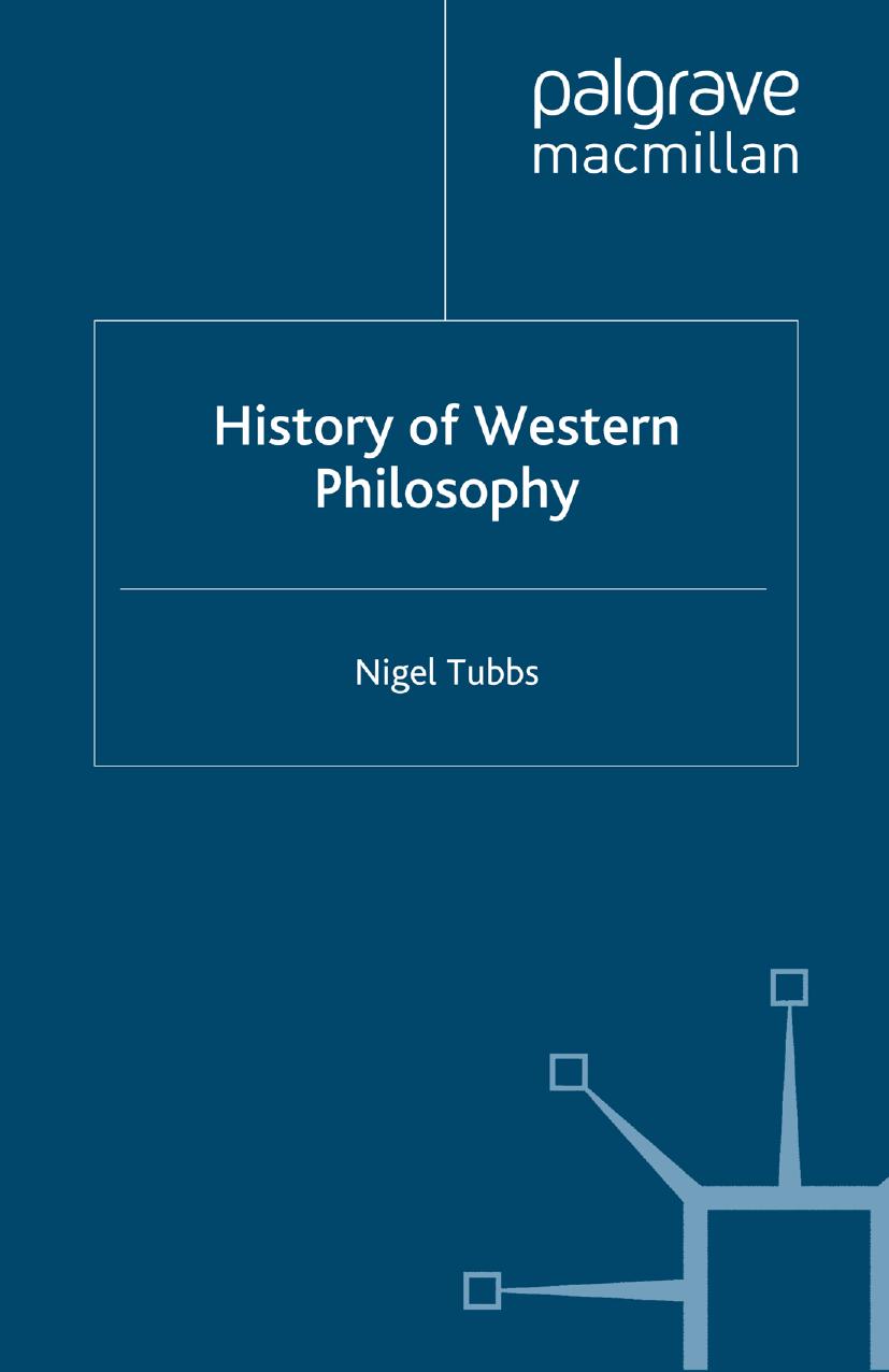 History of Western Philosophy by Nigel Tubbs (auth.)