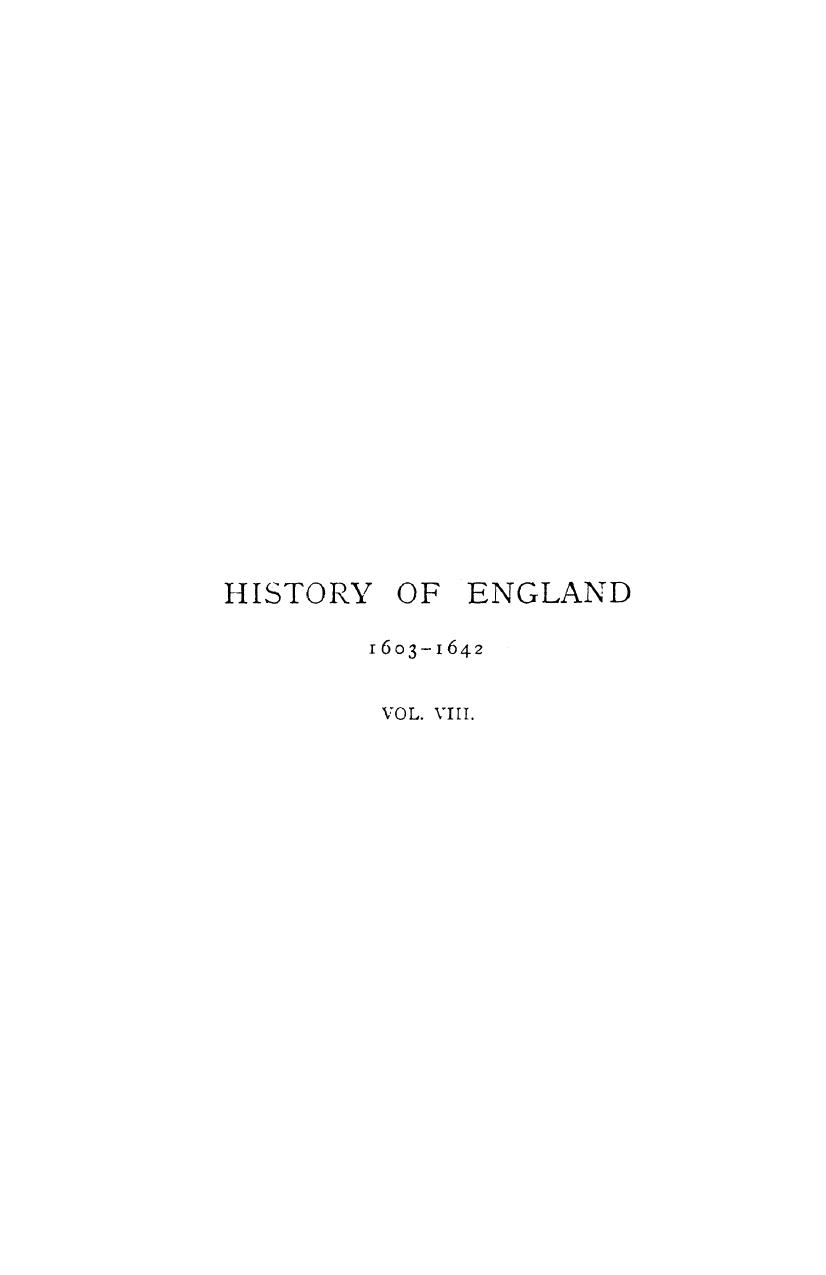 History of england from the accession of james i to the outbreak of the civil wa by 1884