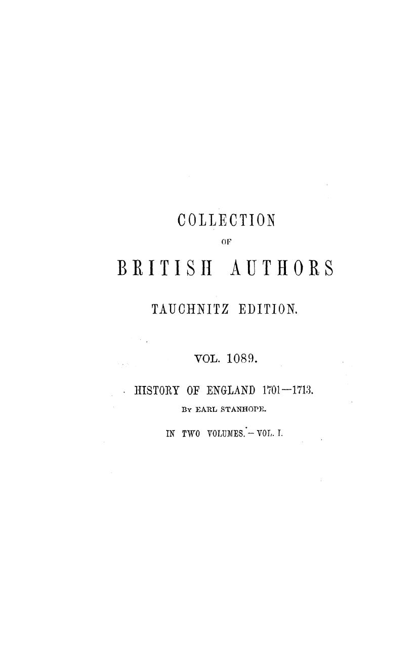 History of england, comprising the reign of queen anne until the peace of utrech by 1870